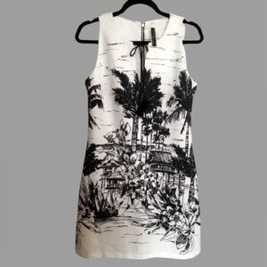 JULIAN TAYLOR Monochrome Dress- Size S